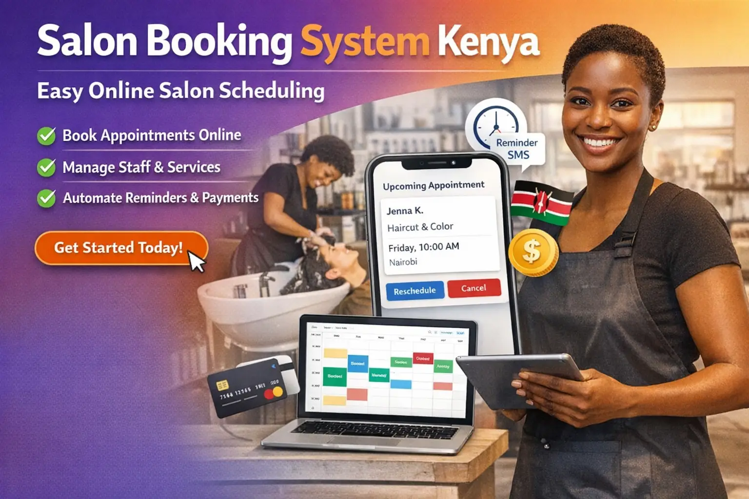 Salon Booking System Kenya | Easy Online Salon Scheduling