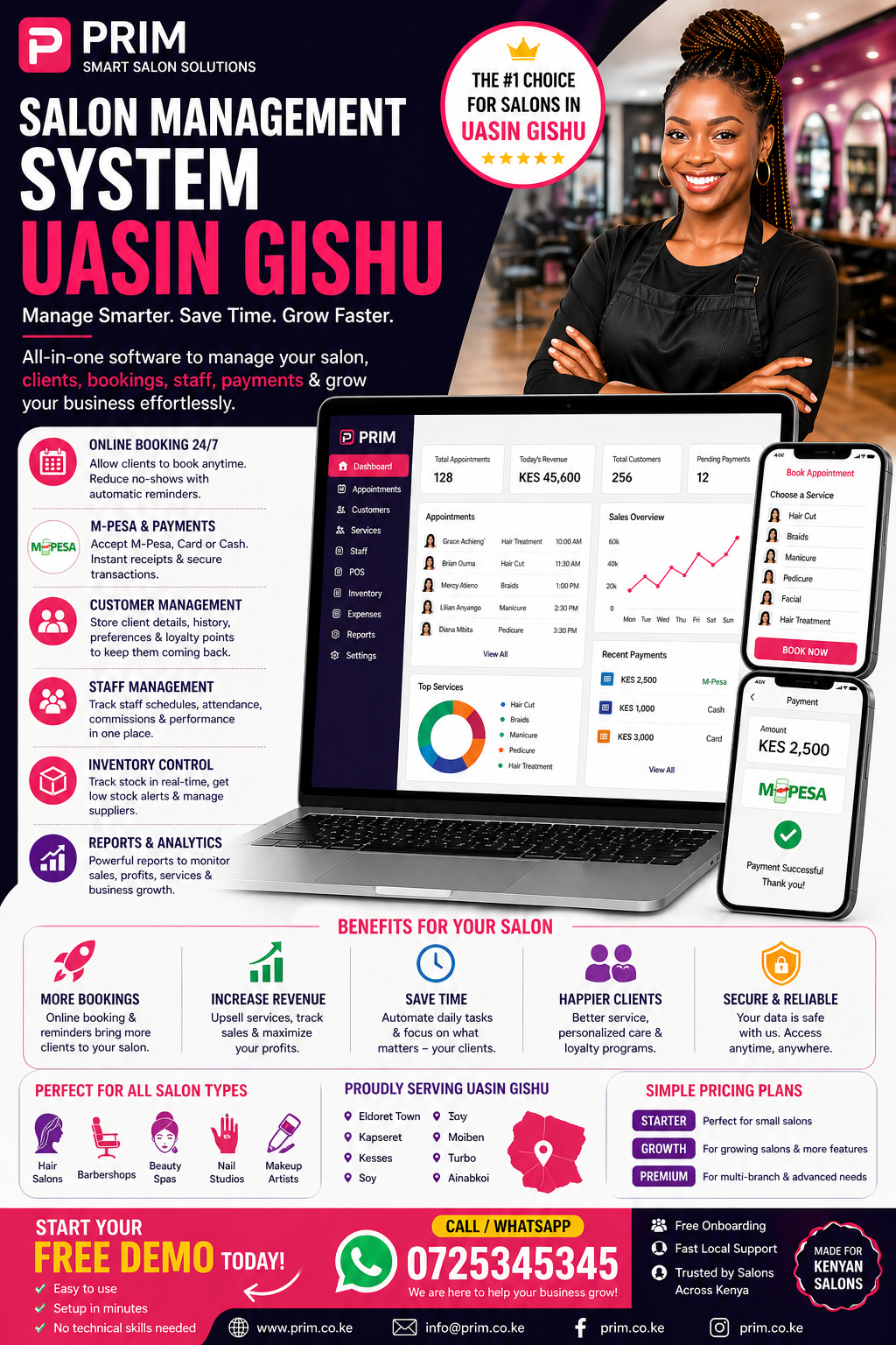  Salon Management System Uasin Gishu