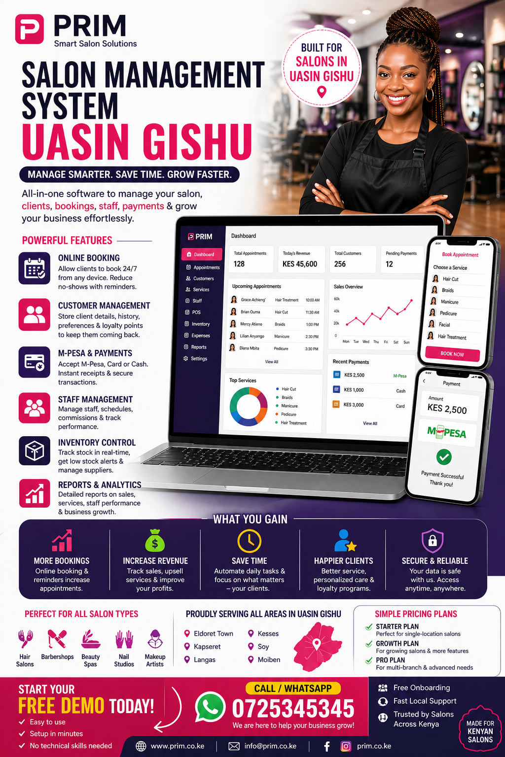  Salon Management System Uasin Gishu