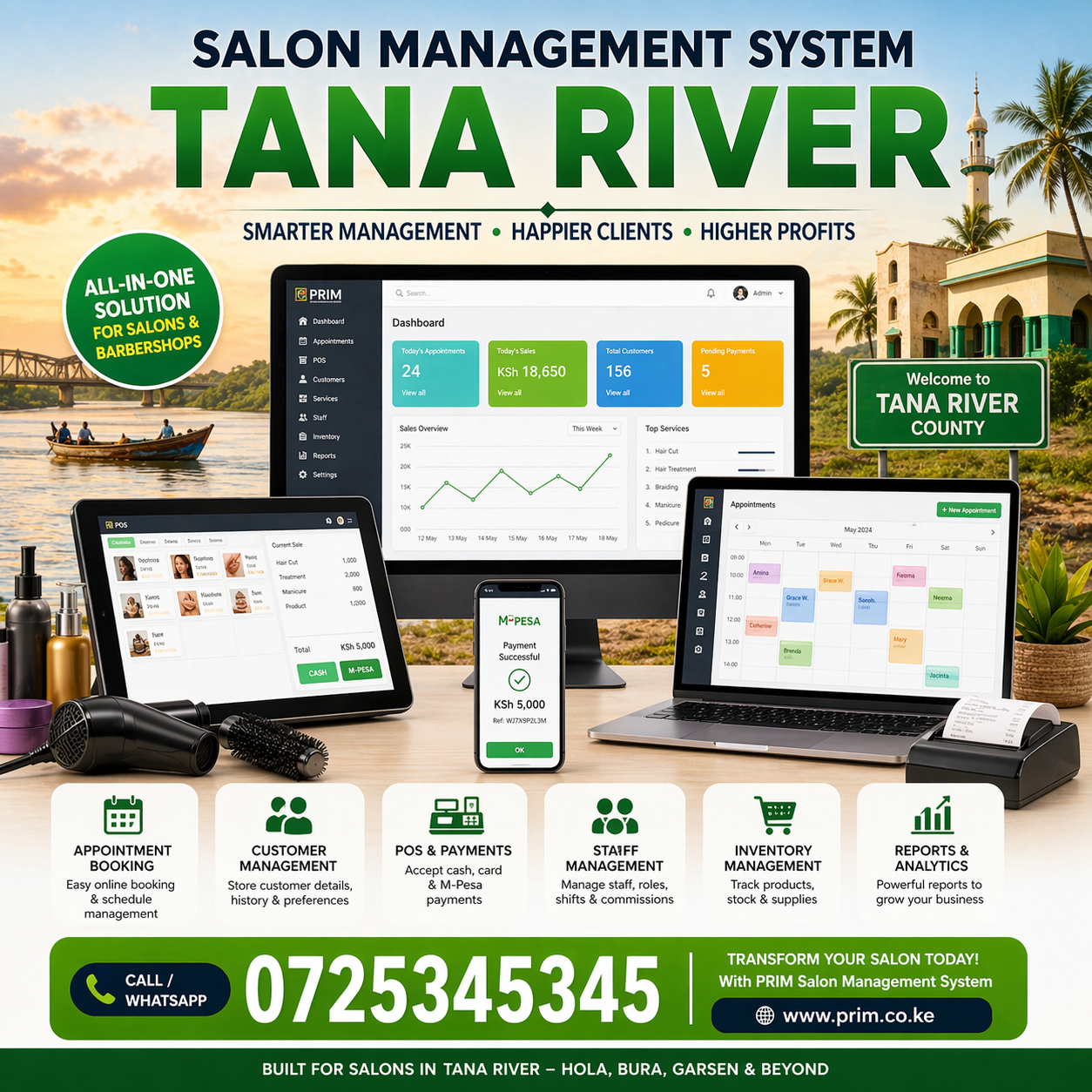 Salon Management System Tana River