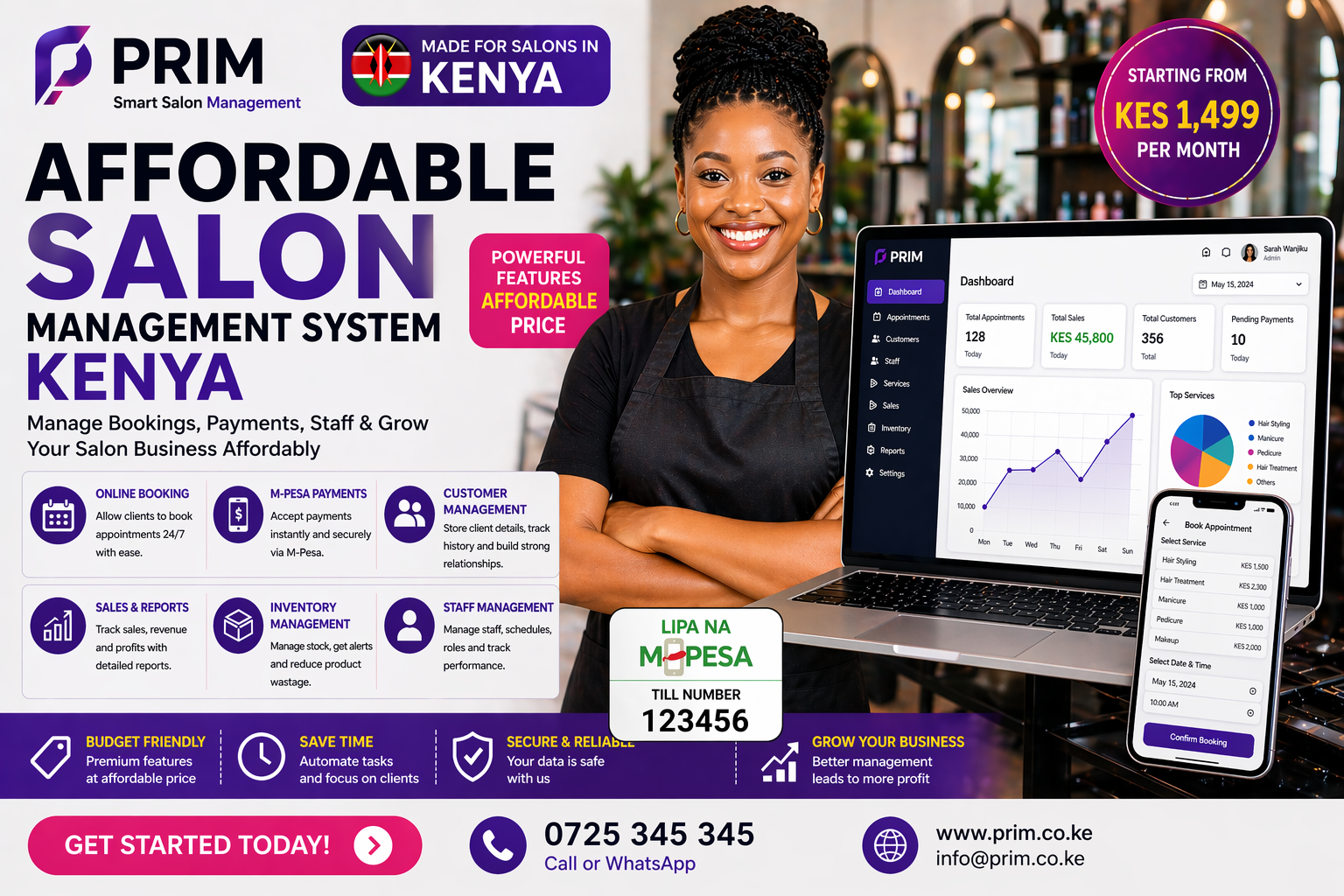 Affordable Salon Management System Kenya