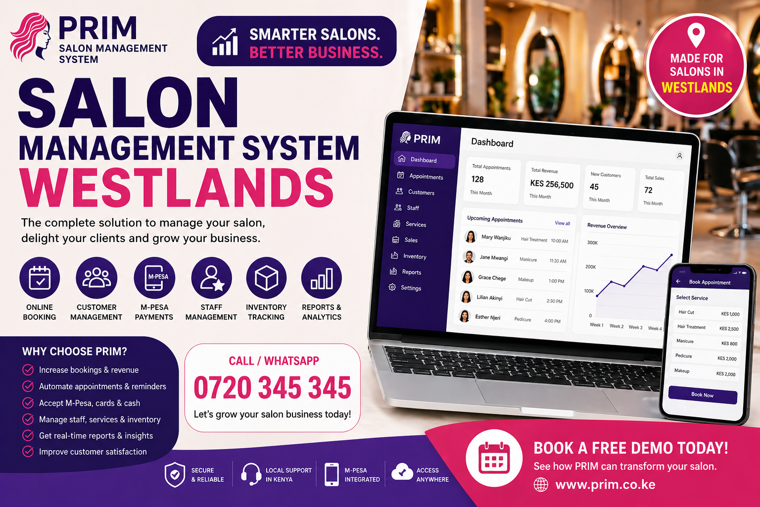 Salon Management System Westlands 