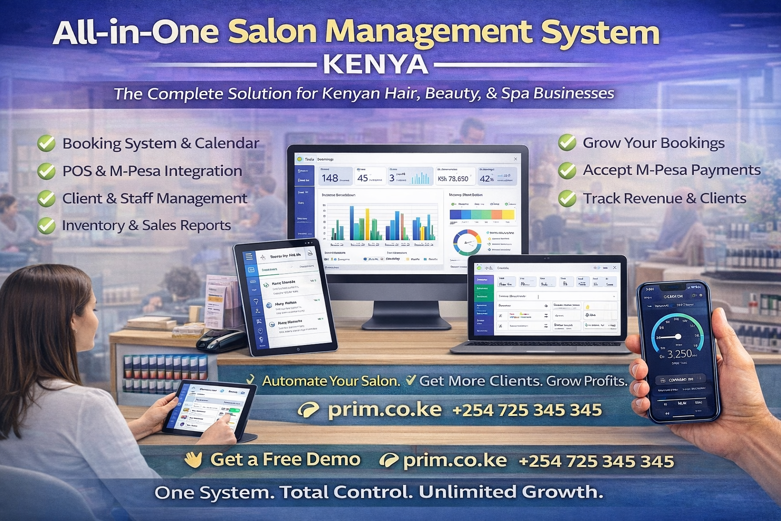 All-in-One Salon Management System Kenya