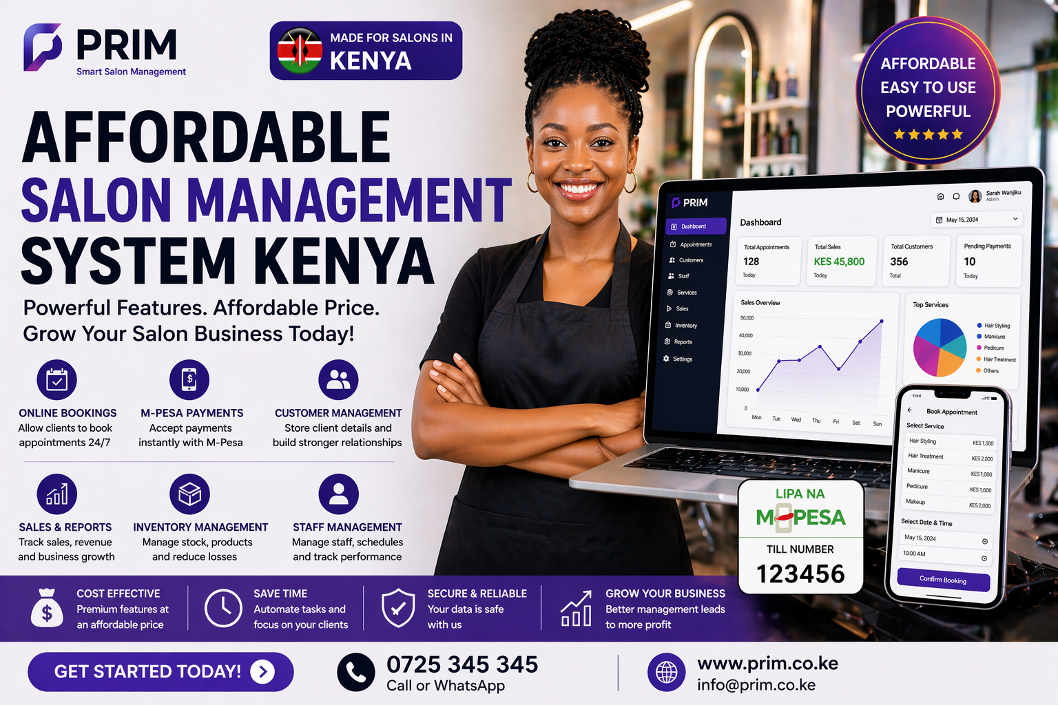 Affordable Salon Management System Kenya