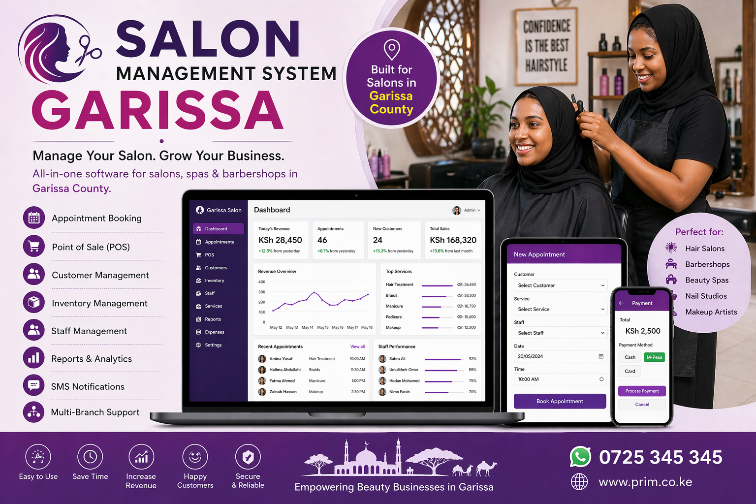 Salon Management System Garissa