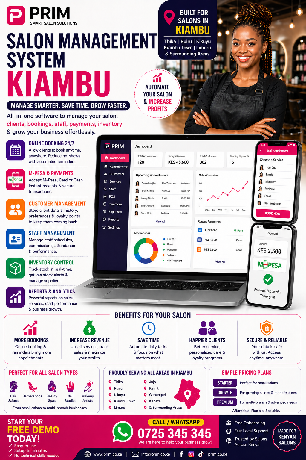 Salon Management System Kiambu