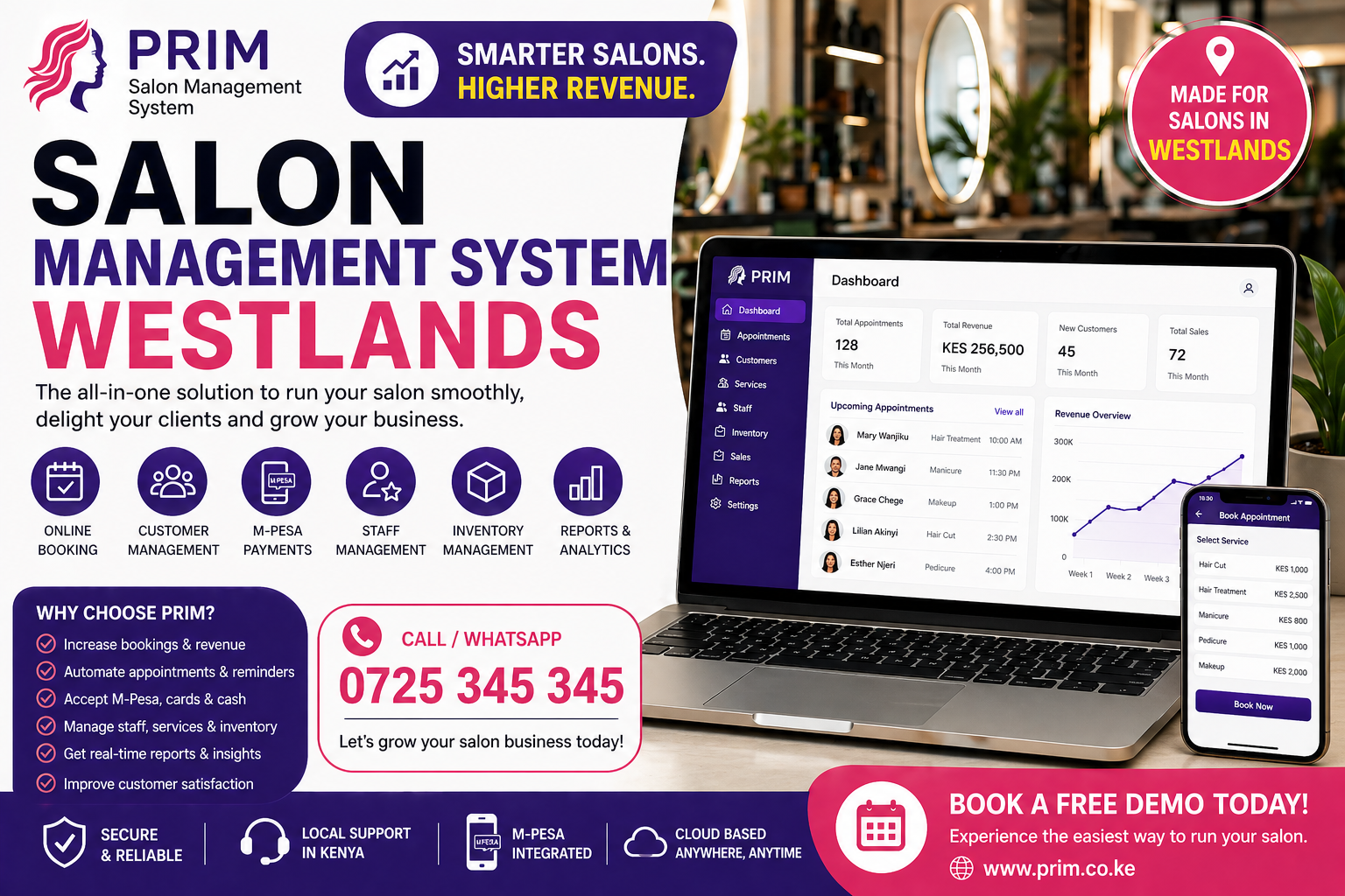 Salon Management System Westlands 