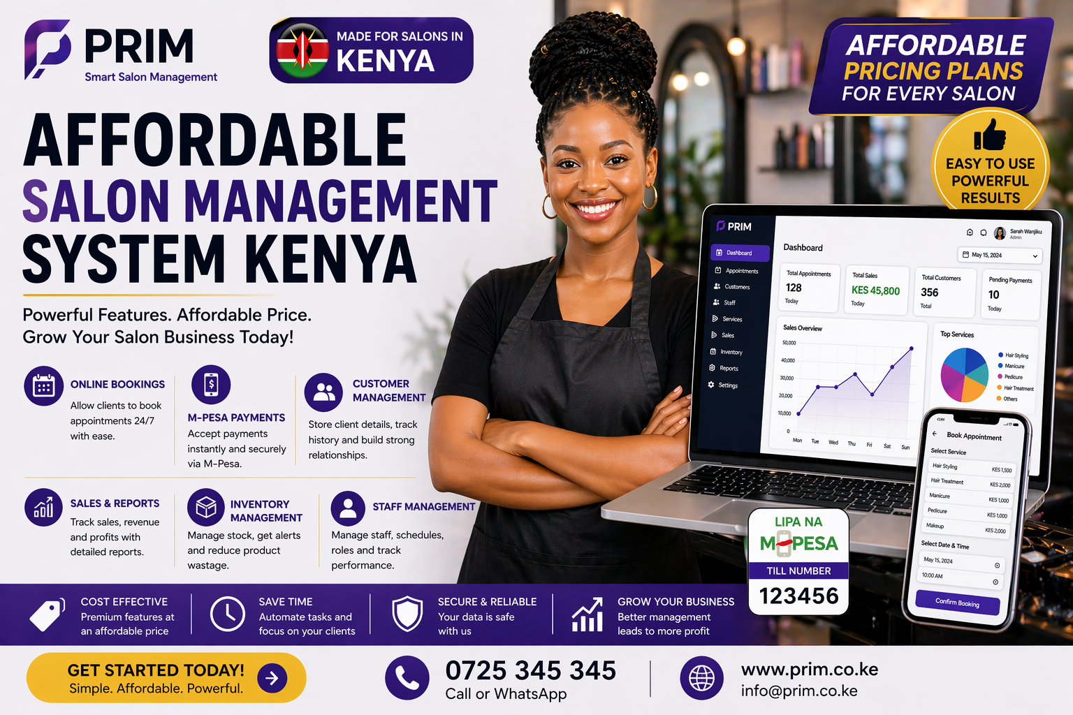 Affordable Salon Management System Kenya