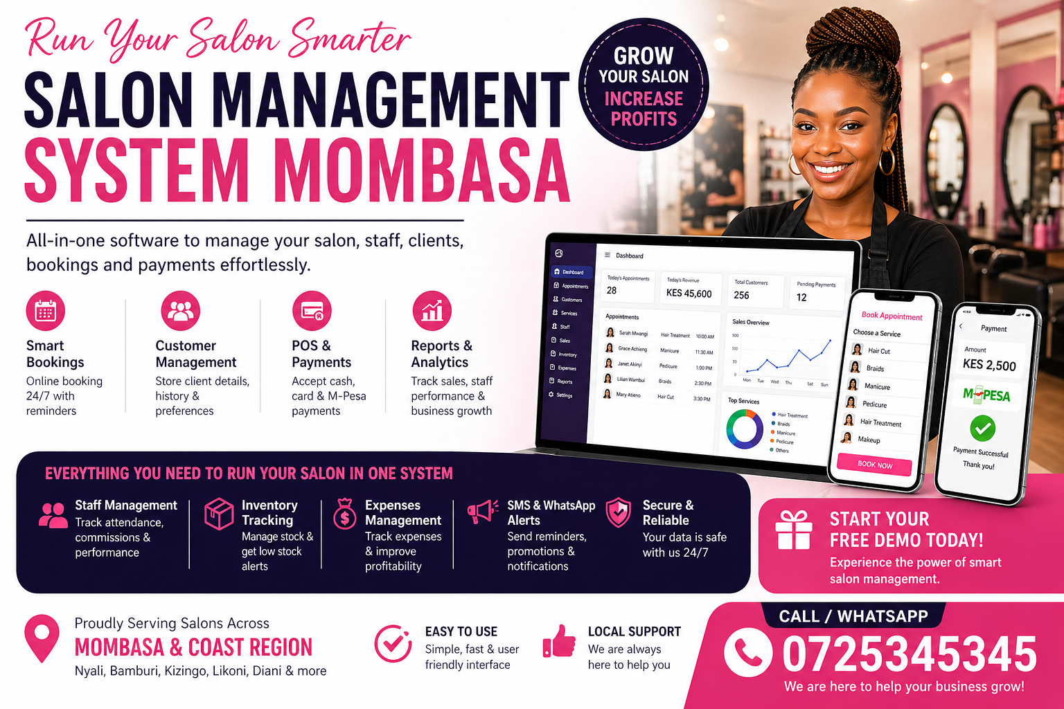 Salon Management System Mombasa