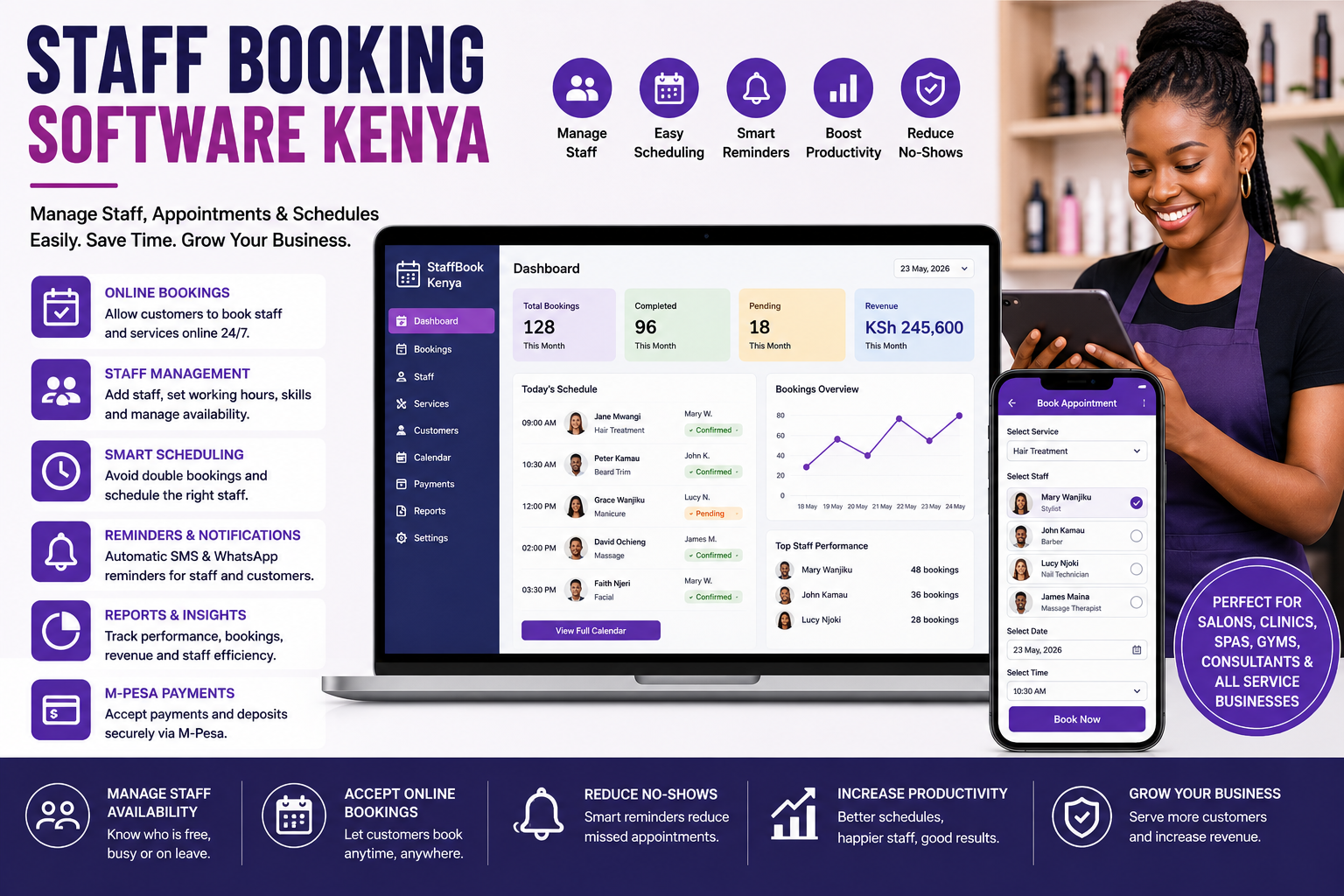Staff Booking Software Kenya