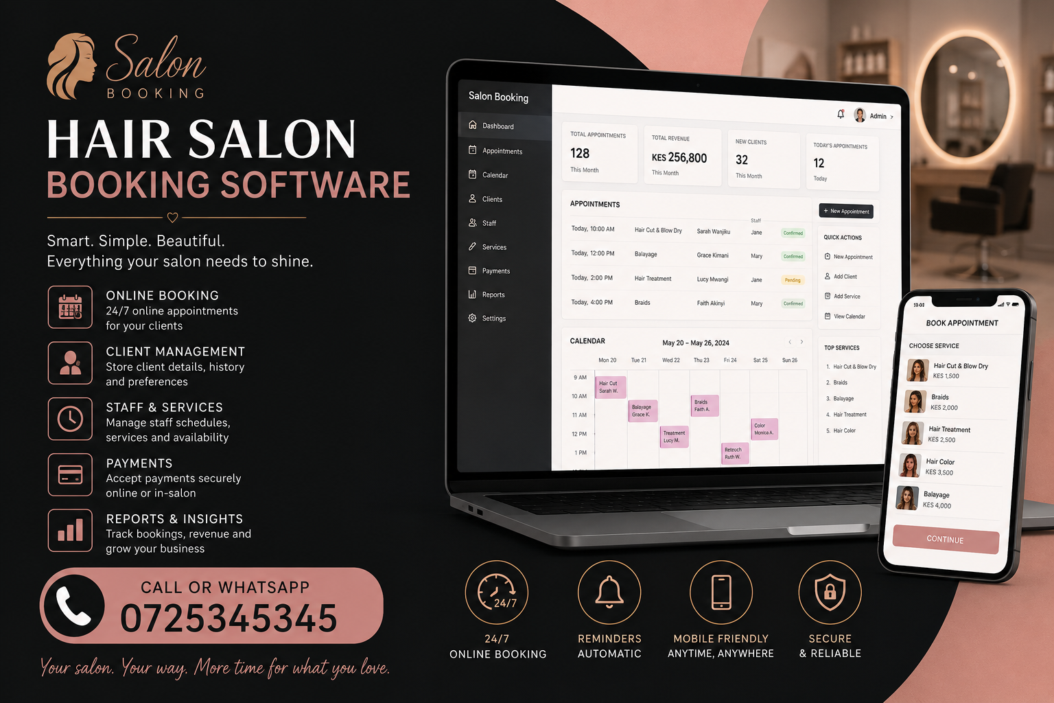 Software for Salon Appointment Scheduling