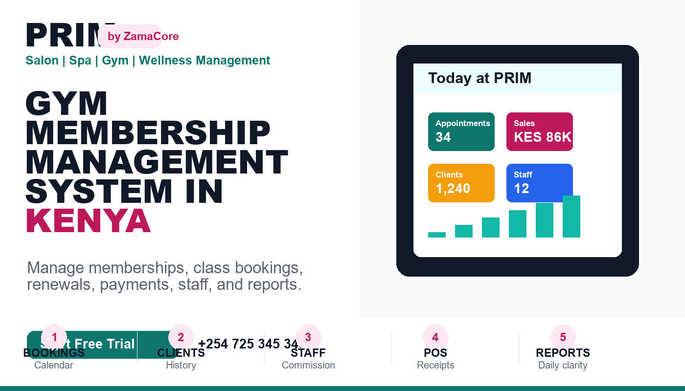 Gym Membership Management System in Kenya: Track Members and Payments
