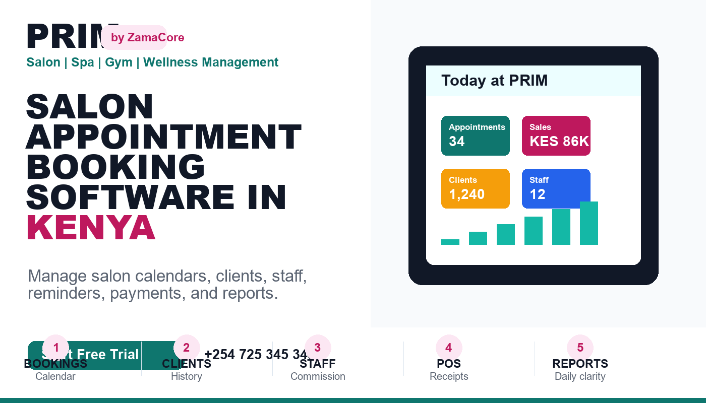 Salon Appointment Booking Software in Kenya: Stop Double Bookings