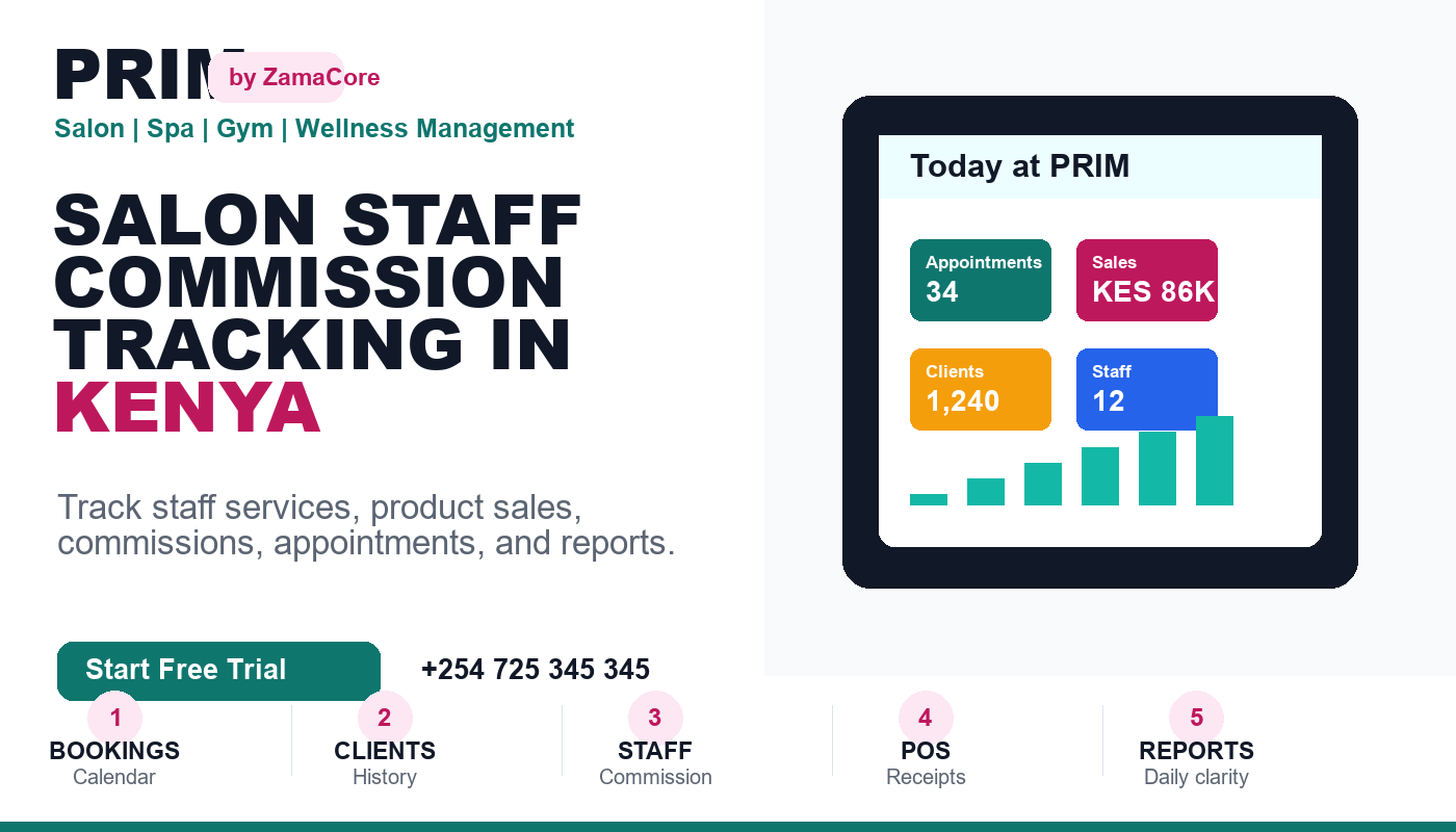 Salon Staff Commission Tracking in Kenya: Pay Teams More Clearly