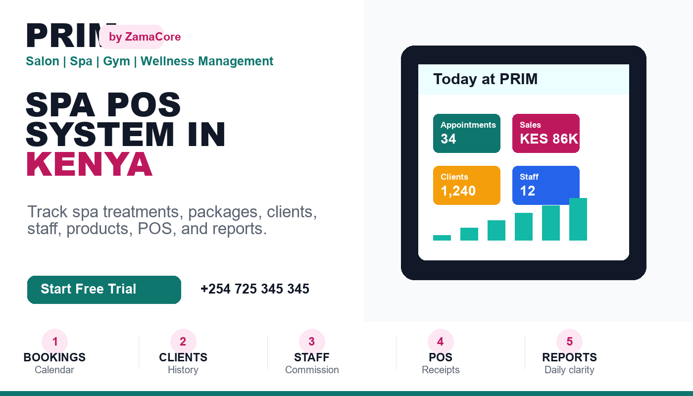 Spa POS System in Kenya: Manage Treatments and Payments