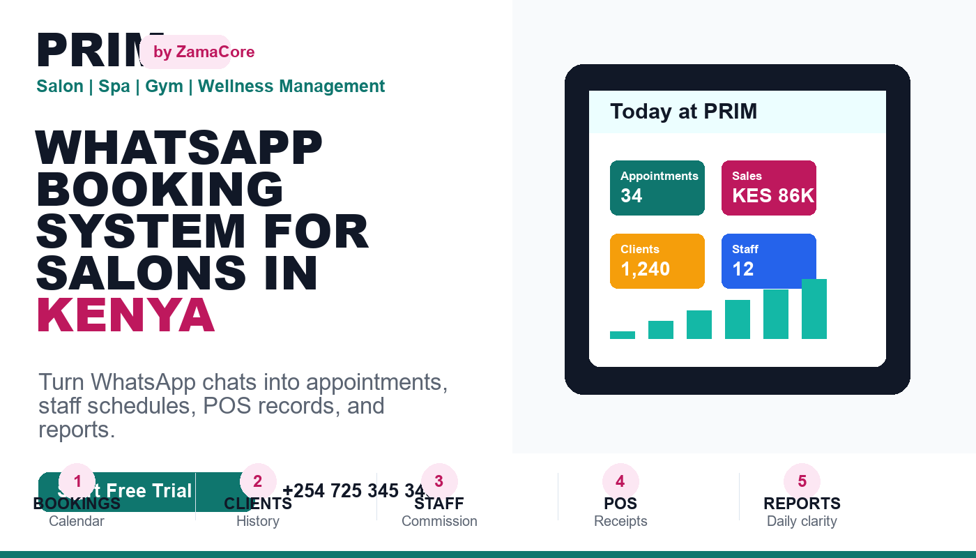 WhatsApp Booking System for Salons in Kenya: Organize Appointments
