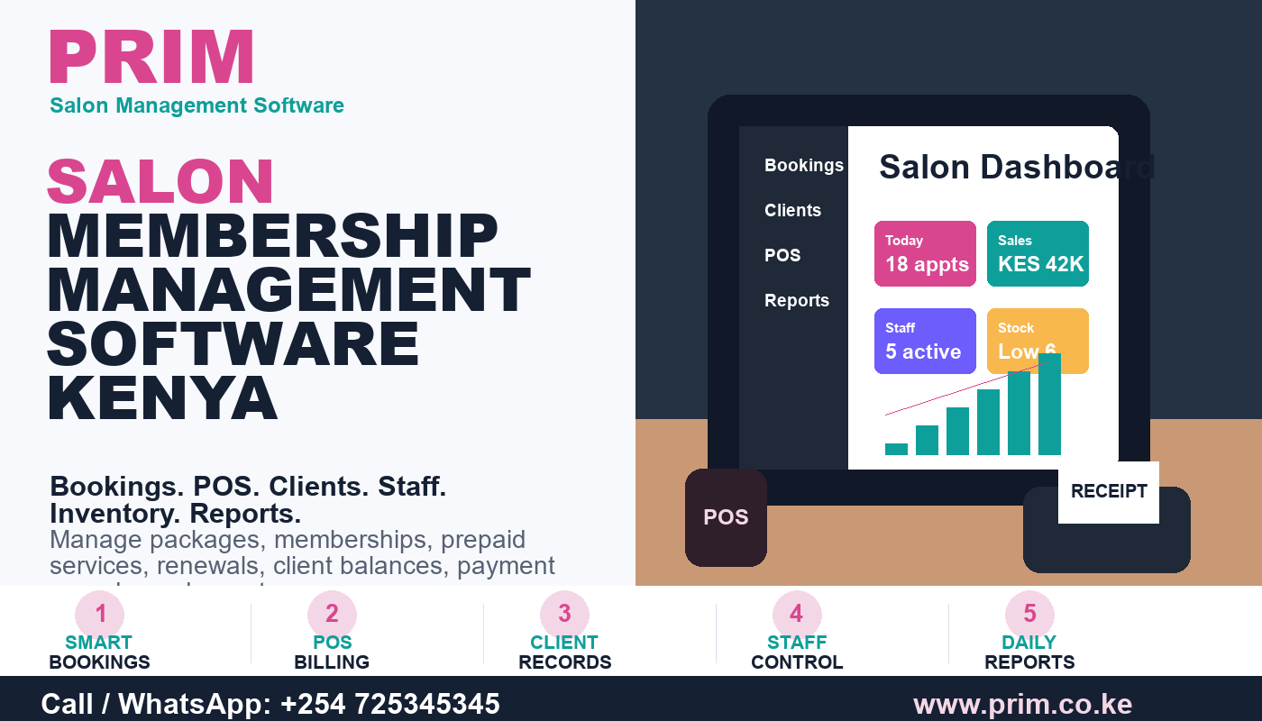 Salon Membership Management Software Kenya: 8 Ways to Grow Repeat Revenue