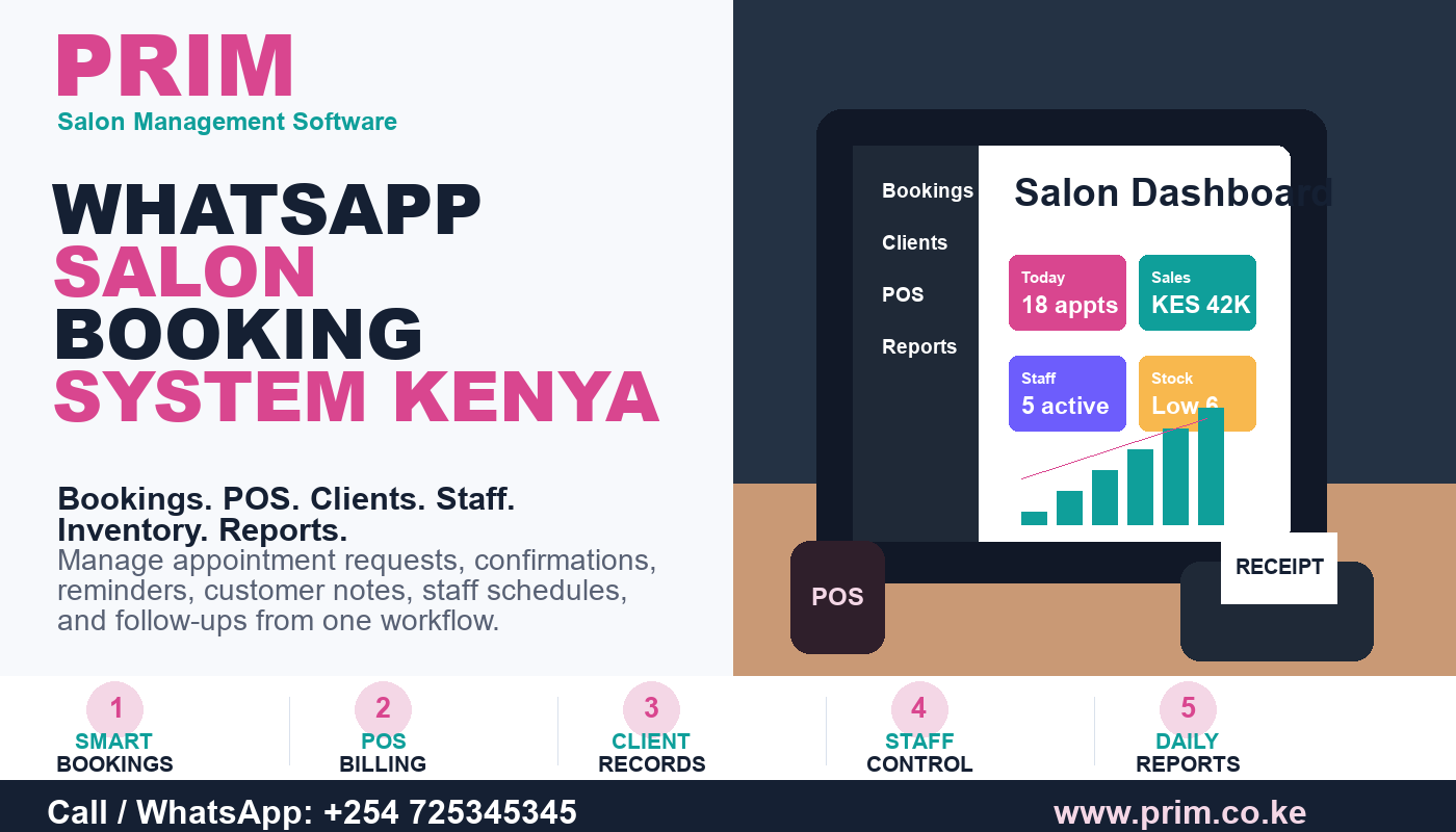 WhatsApp Salon Booking System Kenya: 8 Ways to Turn Chats Into Confirmed Appointments