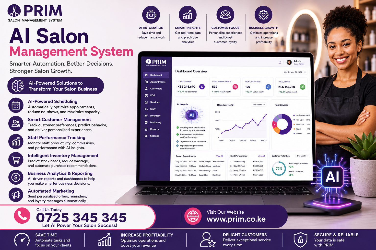 AI Salon Management System