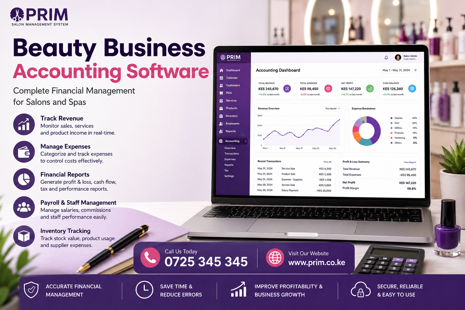 Beauty Business Accounting Software