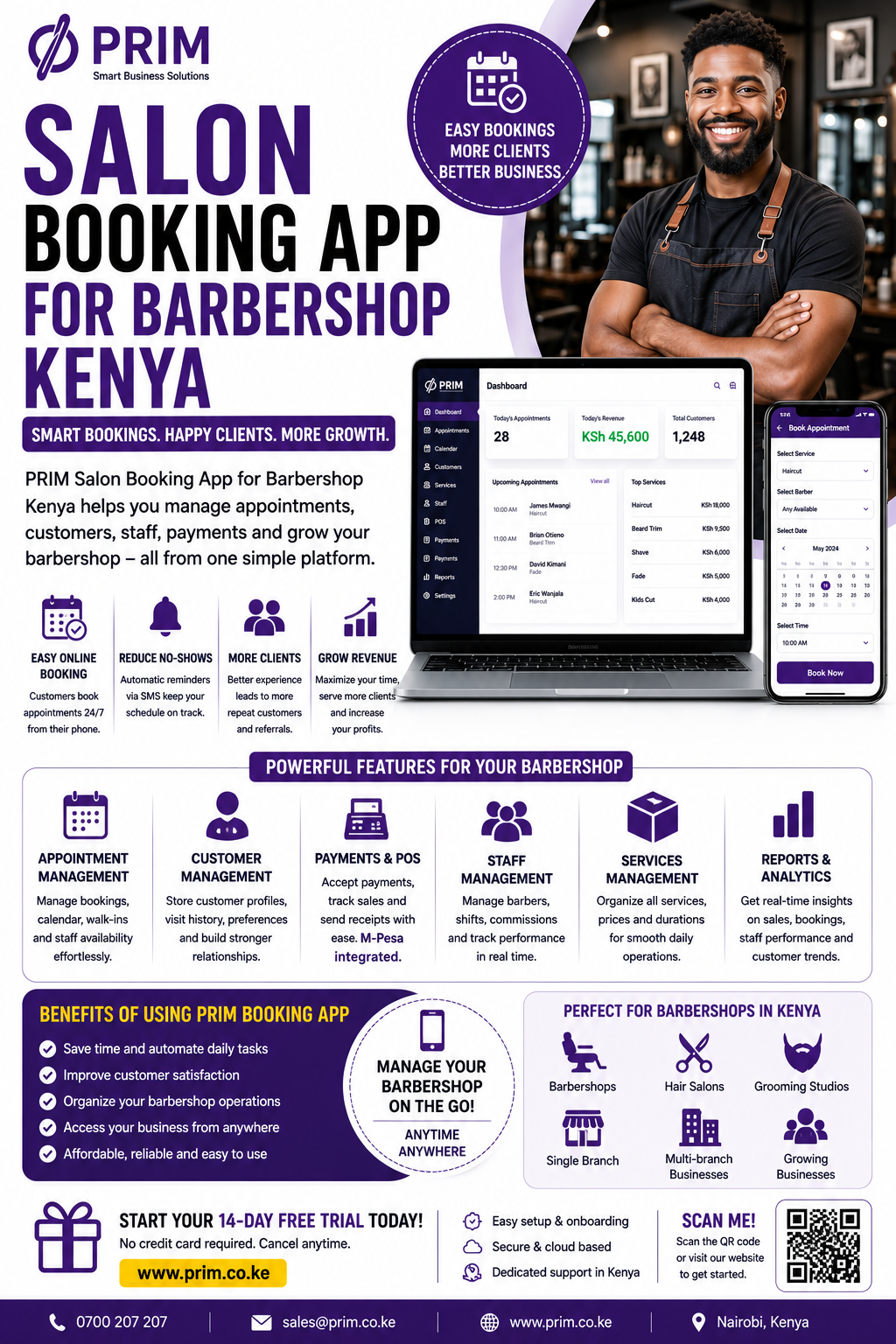 salon booking app for barbershop kenya