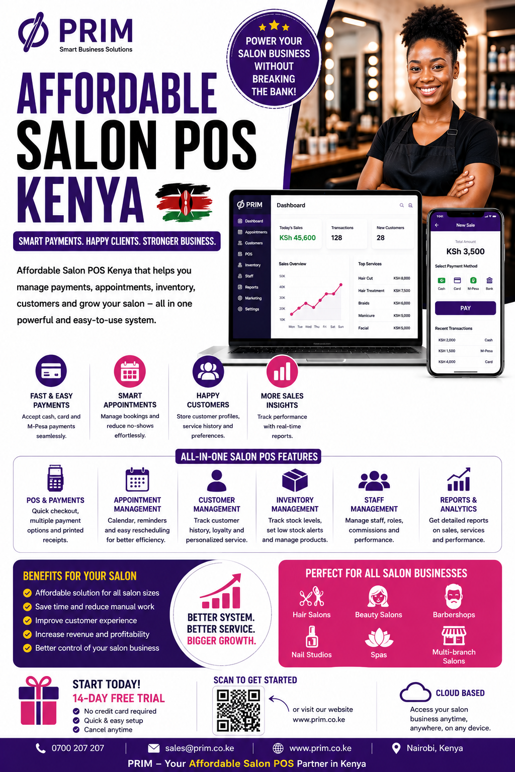 Affordable Salon POS Kenya