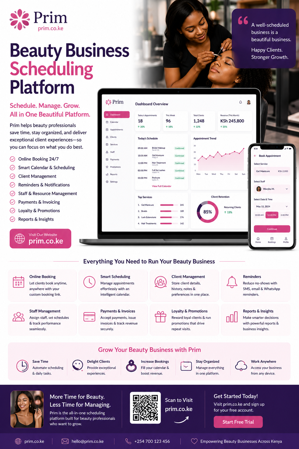 Beauty Business Scheduling Platform