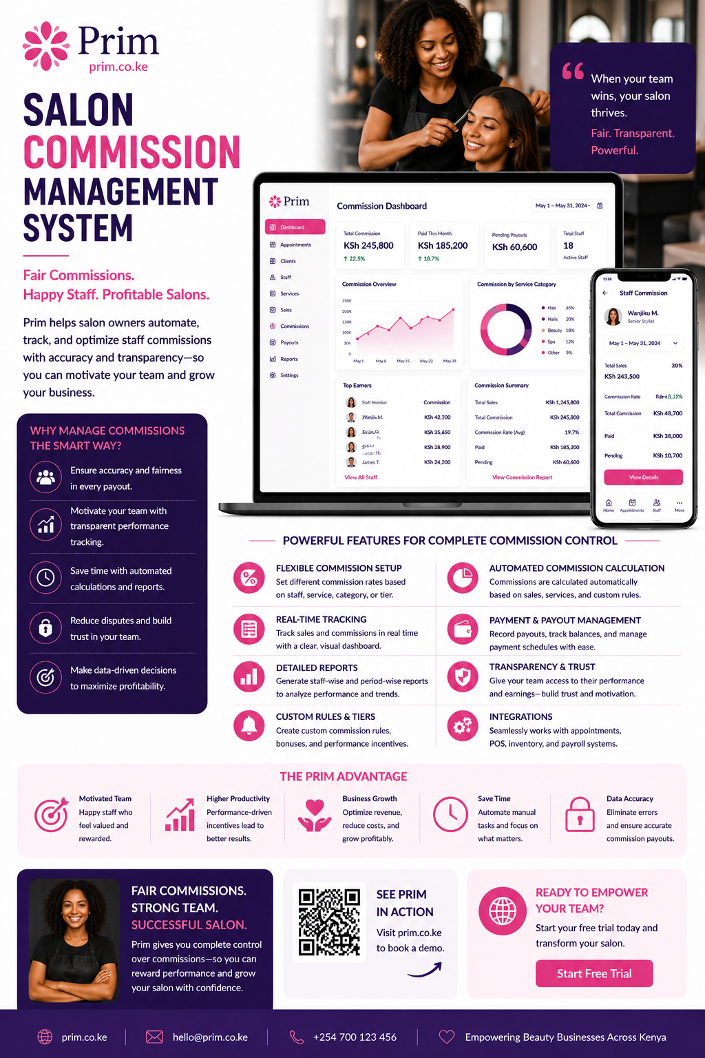 Salon Commission Management System