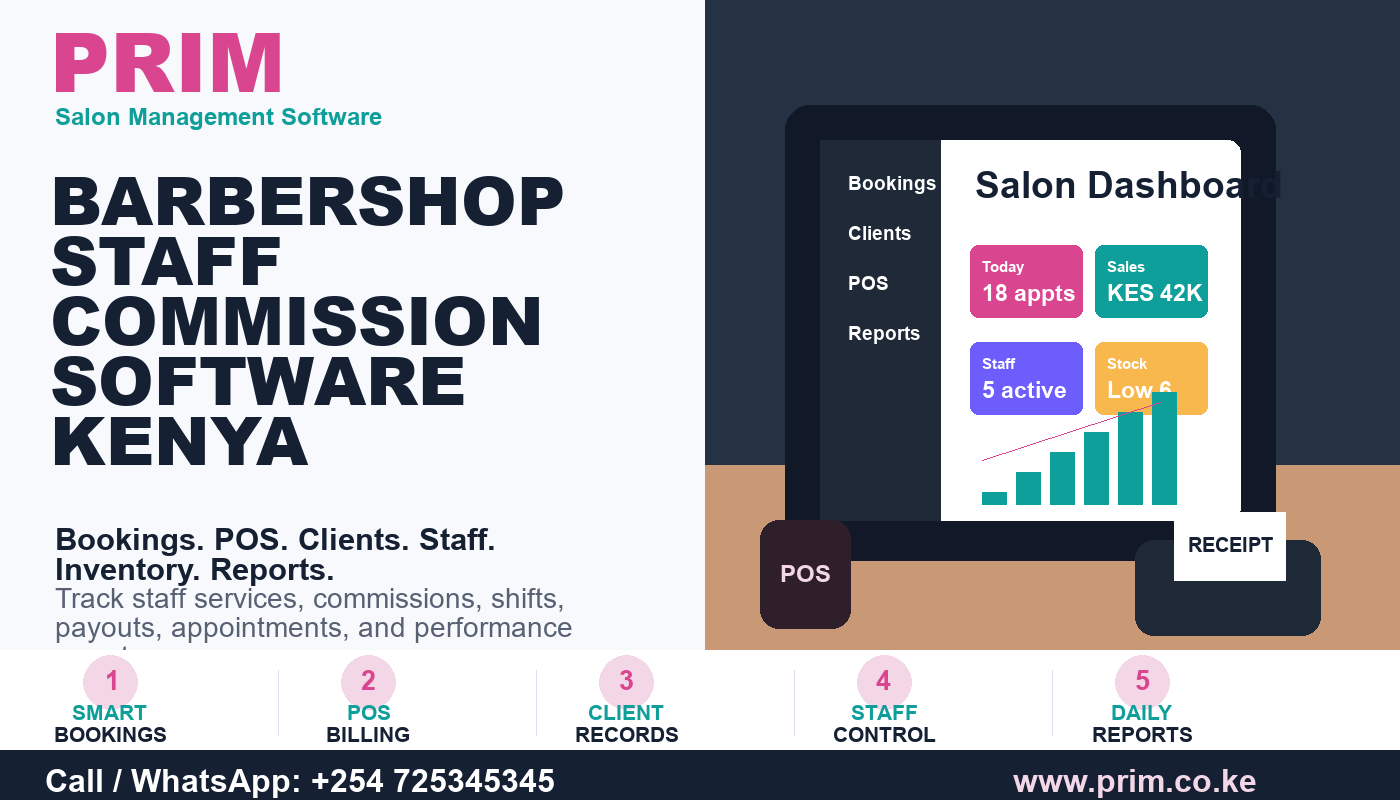 Barbershop Staff Commission Software Kenya: 9 Powerful Ways to Track Barber Earnings