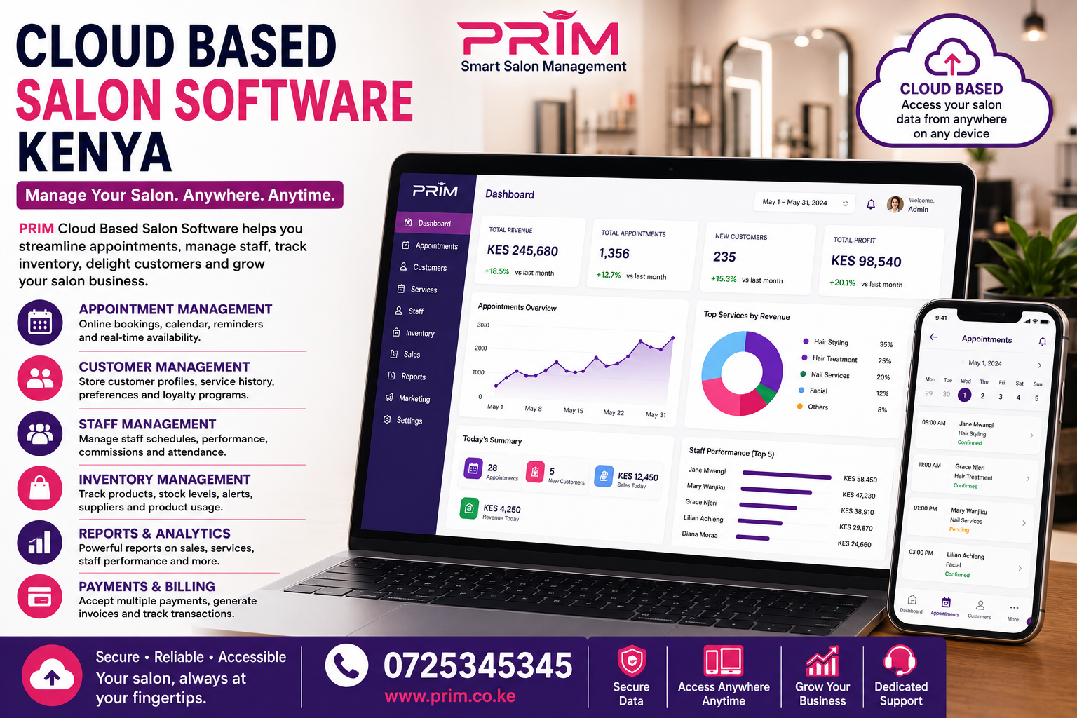 Cloud Based Salon Software Kenya