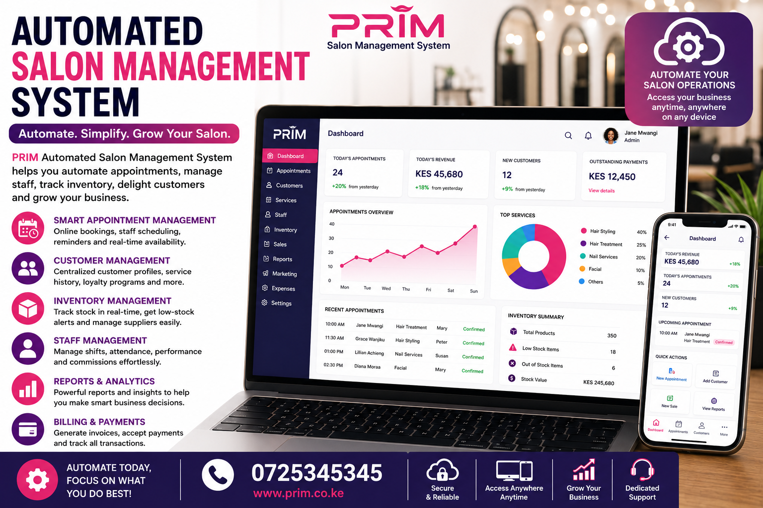 Automated Salon Management System