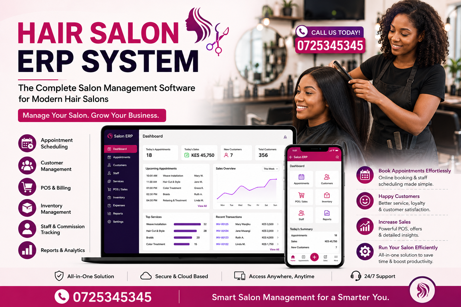 Hair Salon ERP System