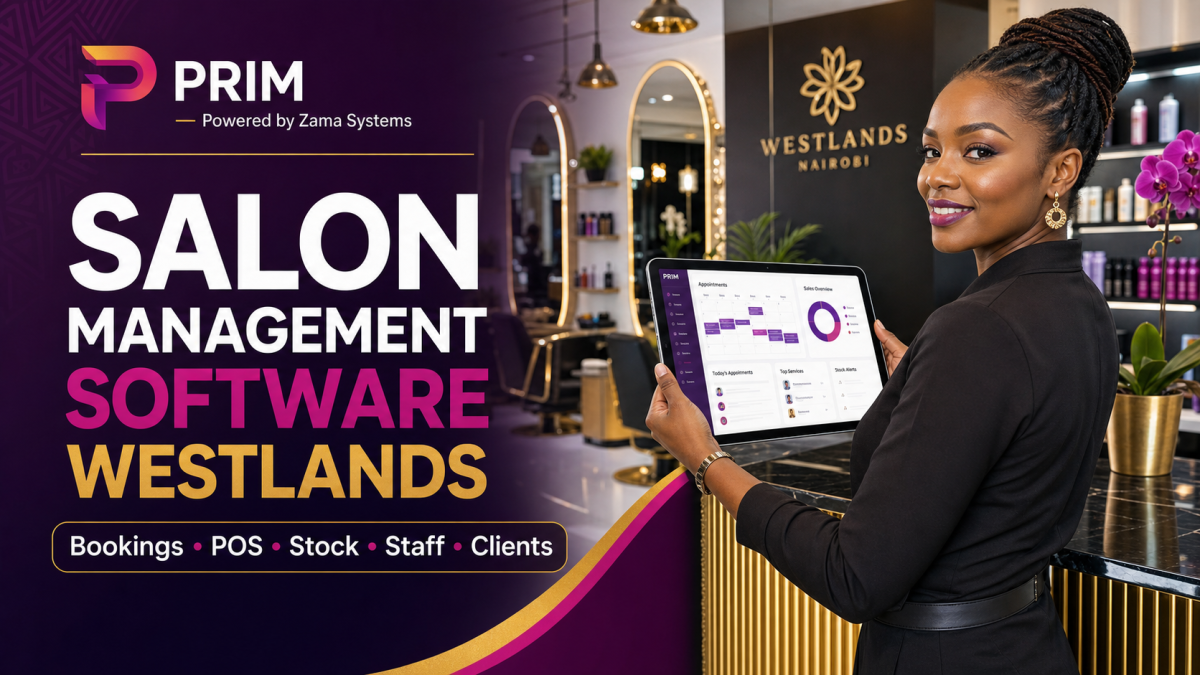 Salon Management Software Westlands: Bookings, POS, Stock and Staff Control