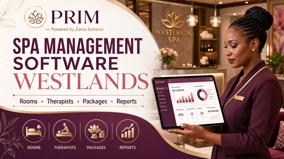 Spa Management Software Westlands: treatment rooms, therapists, packages and reports