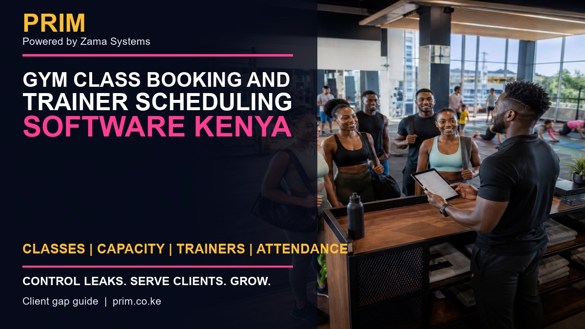 Gym Class Booking and Trainer Scheduling Software Kenya