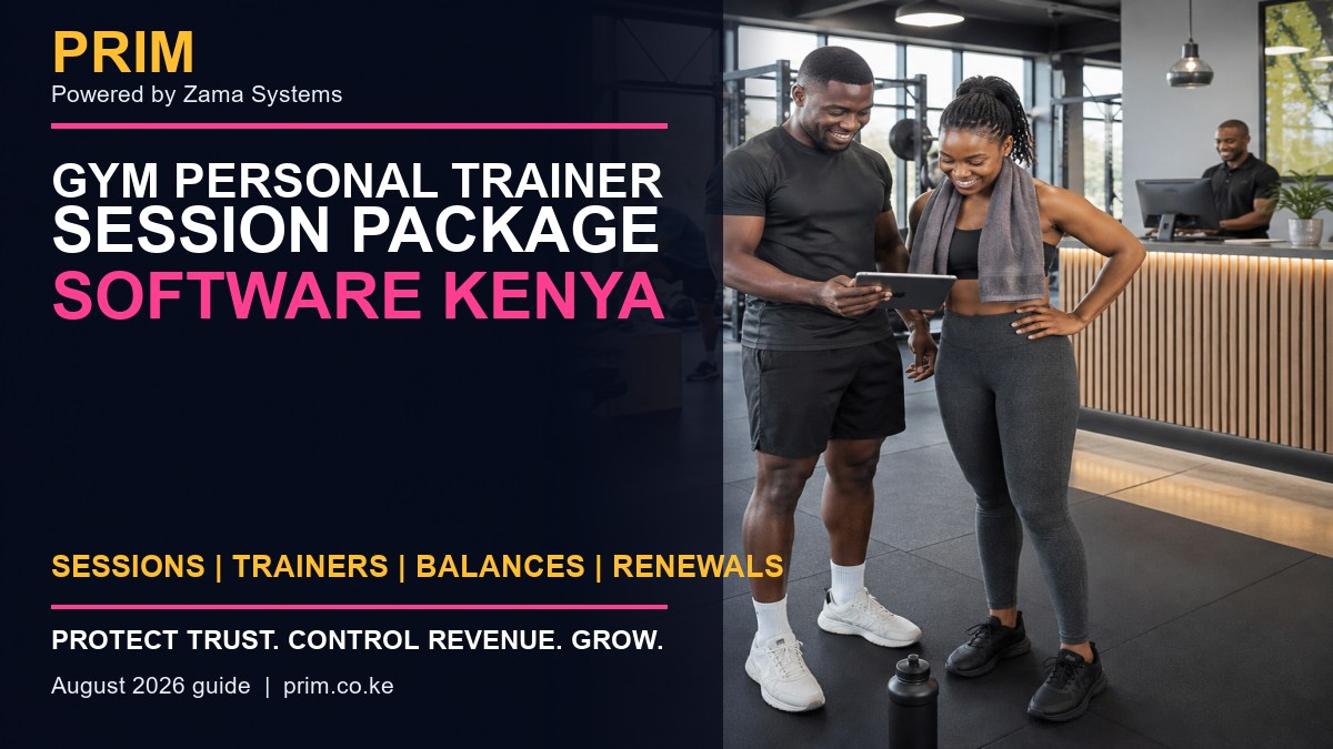 Gym Personal Trainer Session Package Software Kenya