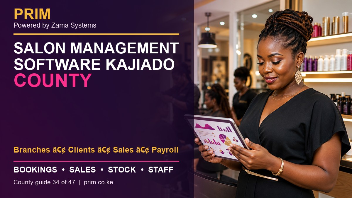Salon Management Software Kajiado County: Bookings, POS, Stock and Staff