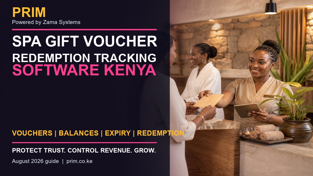 Spa Gift Voucher Redemption Tracking Software Kenya