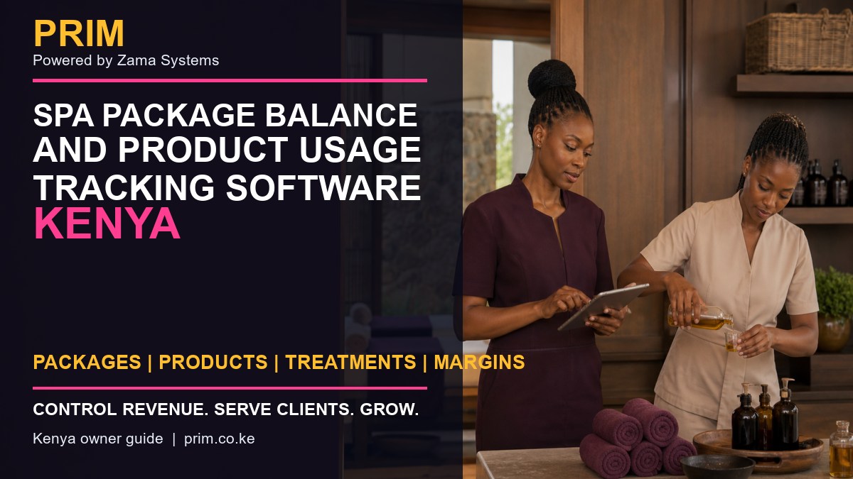 Spa Package Balance and Product Usage Tracking Software Kenya