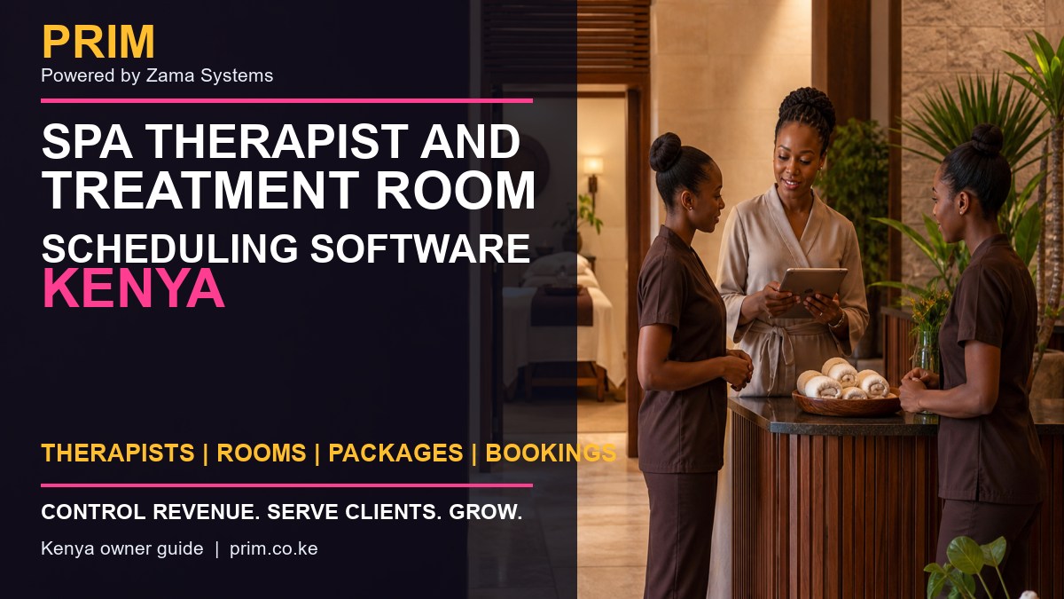 Spa Therapist and Treatment Room Scheduling Software Kenya